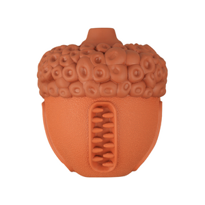 Meilleur vendeur multi couleurs forme noisette nettoyage des dents grinçant en caoutchouc naturel Durable chien à mâcher jouet pour animaux de compagnie